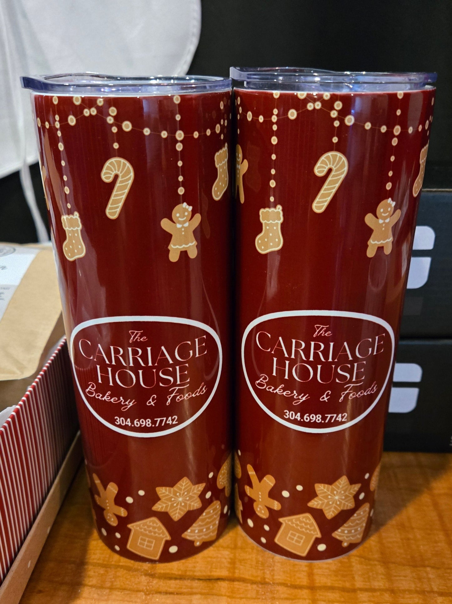 O. 20 Ounce Slim Holiday Insulated Tumbler