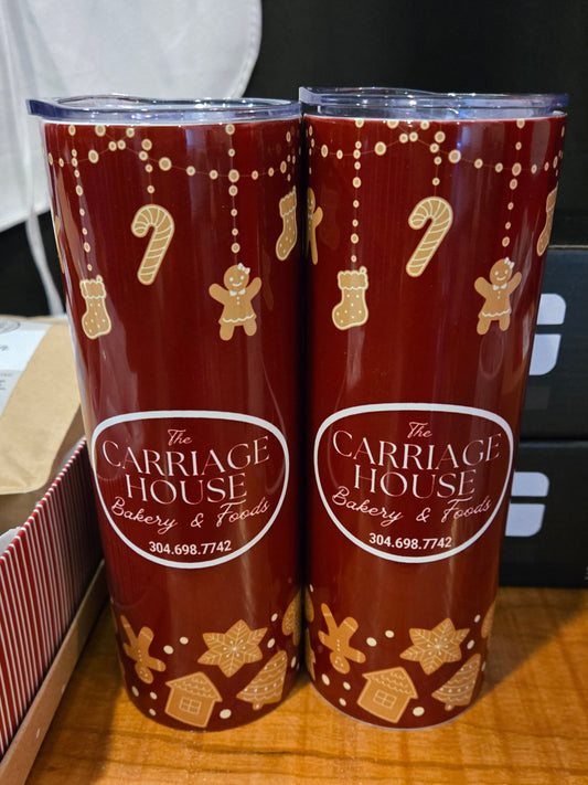 O. 20 Ounce Slim Holiday Insulated Tumbler